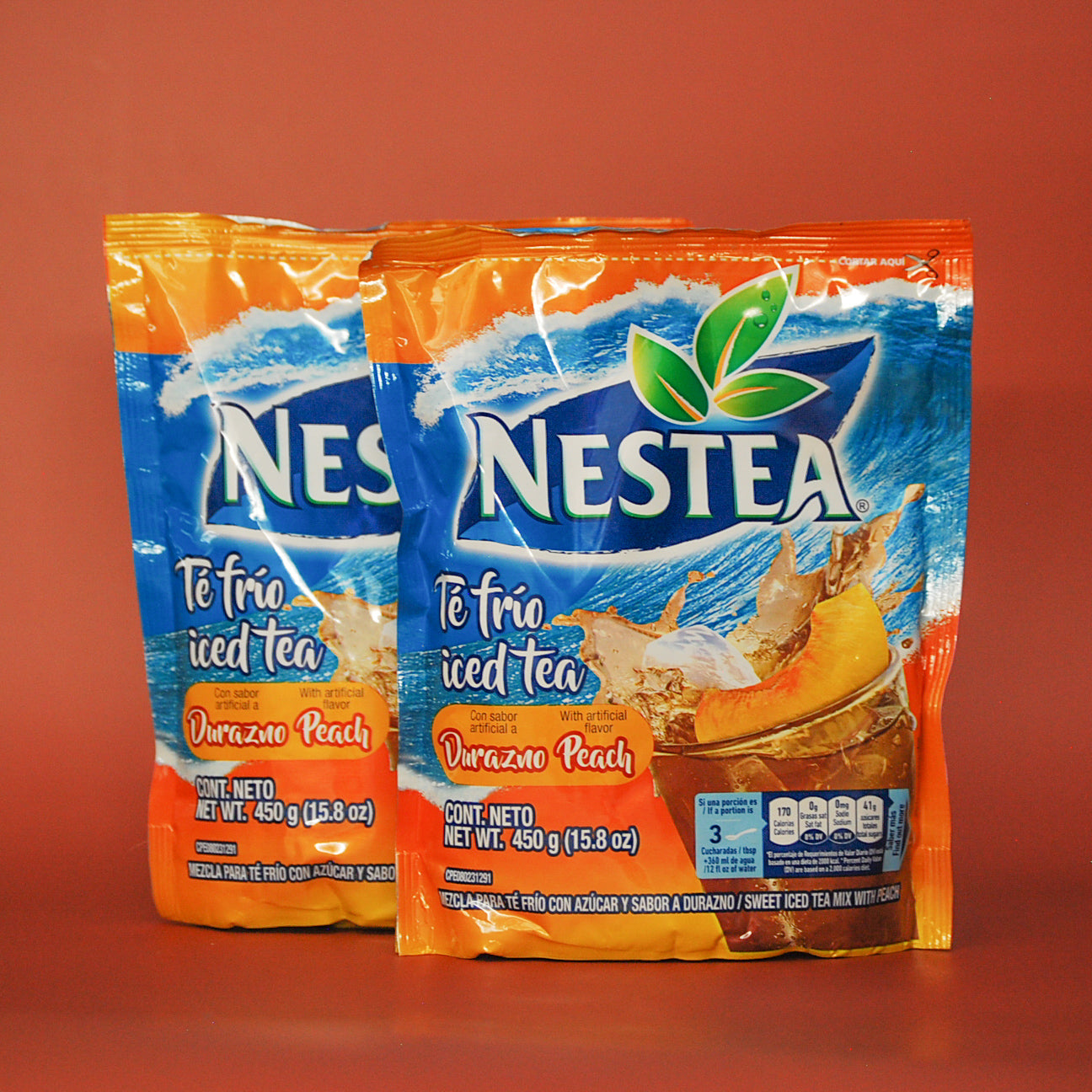 Sweet iced tea with peach (15.8oz)